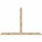 Ekena Millwork Portland Rough Sawn Timber Gable Bracket, Douglas Fir, 108"W x 72"H x 4"D x 6"F, 16/12 Pitch GBW108X72X0406POR00RDF - alternate 1